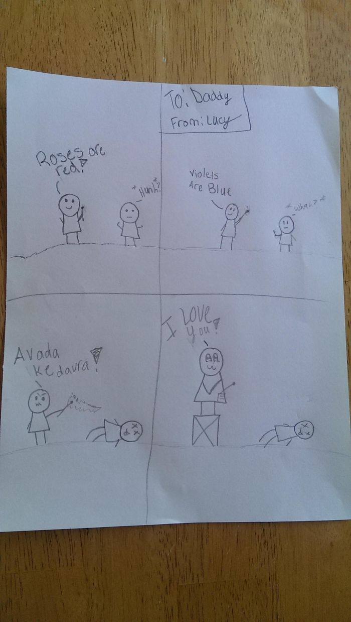 Look, A Fathers Day Card From My 10yo Daughter. How Sweet... Wait What?