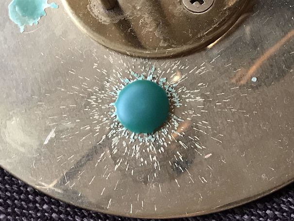 This Splatter Of Wax On The Bottom Of My Candle Holder