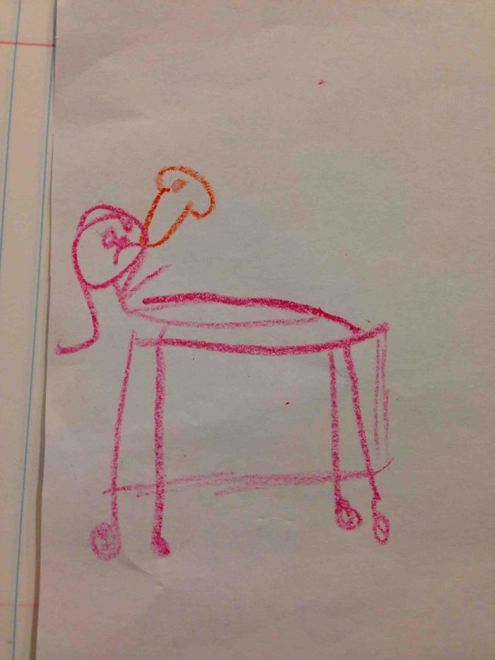 My Wife Is Sick. My Daughter Drew A Picture On A Get Well Soon Card