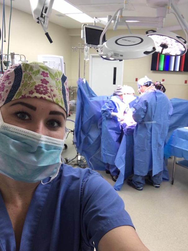 Had To Give My Phone To The Nurse When I Went In To Have My Finger Partially Amputated. Woke Up To This Gem