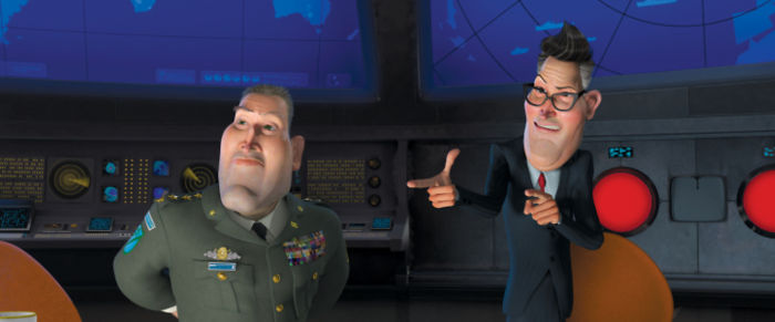 [Monsters Vs Aliens] General W.R. Monger Wears A Shrek Pin
