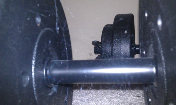 My Wife Showed Me This Picture After I Told Her That I've Been Working Out. Don't Think She Believes Me (There's A Blurry Spider Web On There With A Spider)