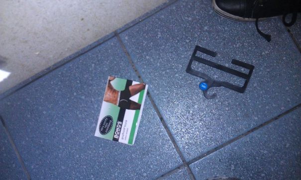 You Know Someone's Had A Bad Day When You Find This In The Toilet Cubical