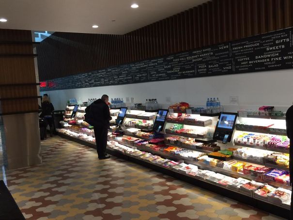 At Laguardia Airport They Replaced All Their Minimum Wage Cashiers With Machines