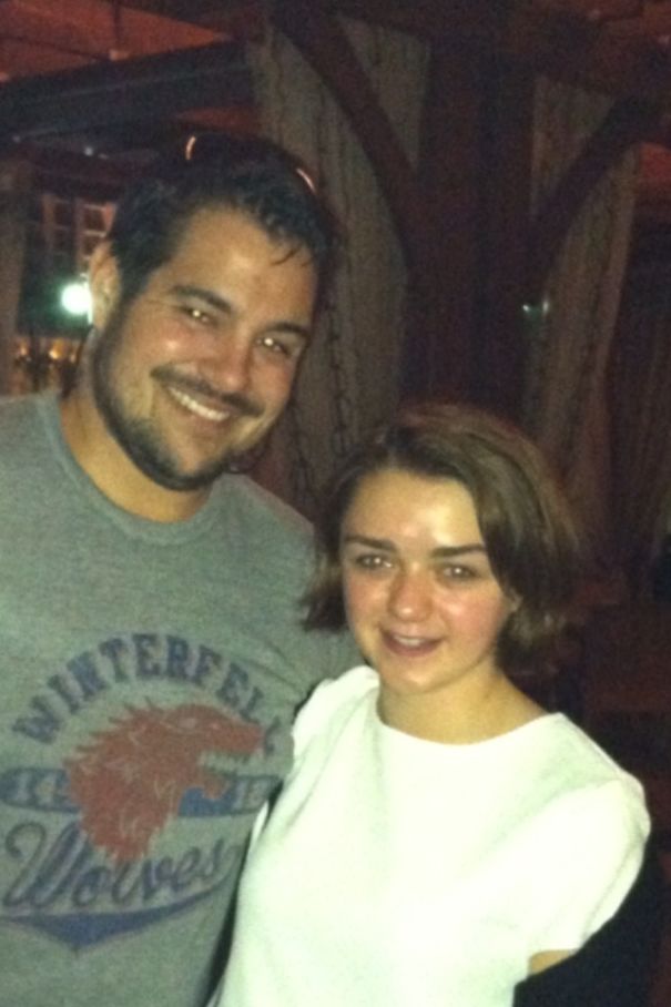 Just So Happened To Be Wearing My Winterfell Shirt And Look Who I Ran Into. She's So Sweet