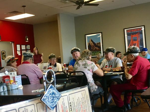 Accidentally Stumbled Into A Guy Fieri Fan Club Meeting During Breakfast