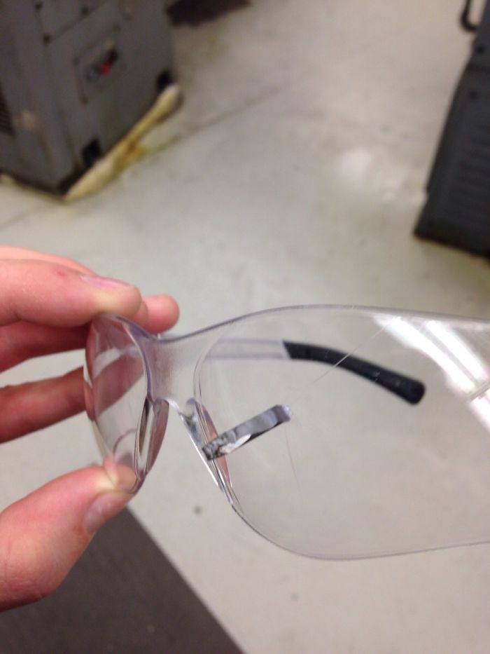 This Is Why You Wear Safety Glasses.