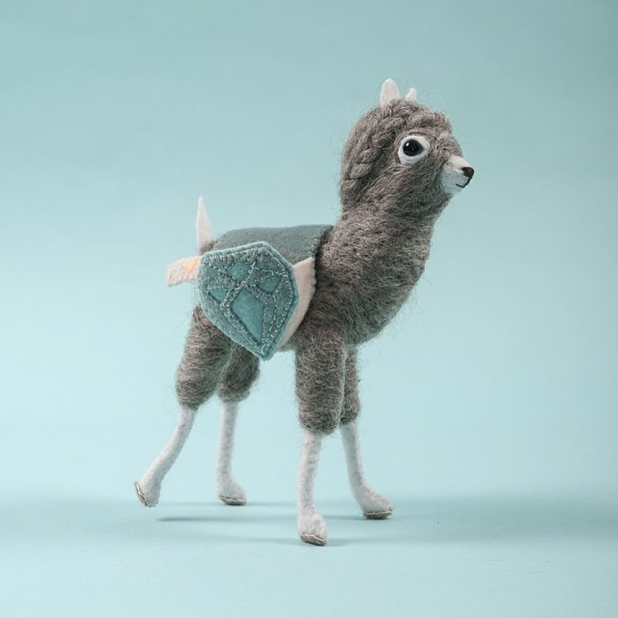 You Will Surely Want To Have A-Meet The Friendly Animals Made In Felt By The Artist Cat Rabbit