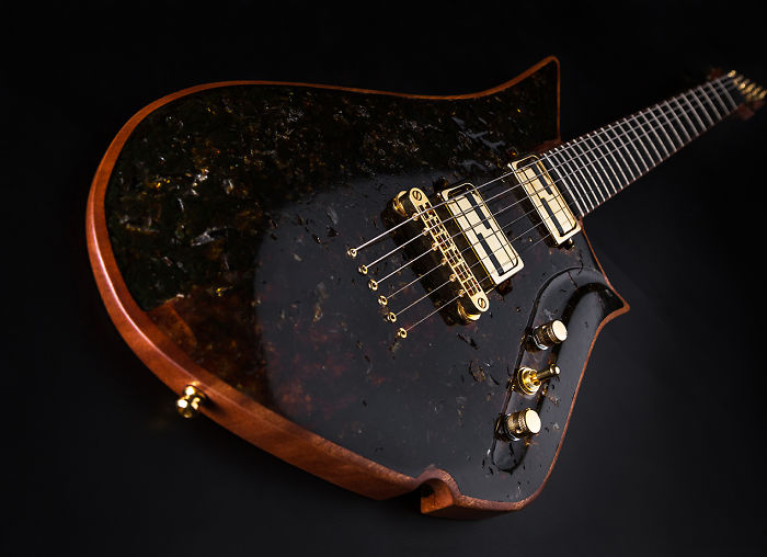 Instruments That Inspire Creativity: 50 Million Years Old Amber Guitar