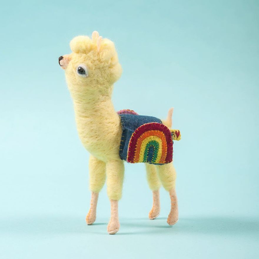 You Will Surely Want To Have A-Meet The Friendly Animals Made In Felt By The Artist Cat Rabbit