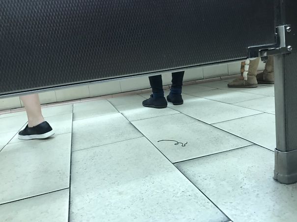 I Was Fooling Around At Walmart And Went To The Women's Restroom. I've Been Trying To Leave For 10 Mins Already, But They Keep Coming