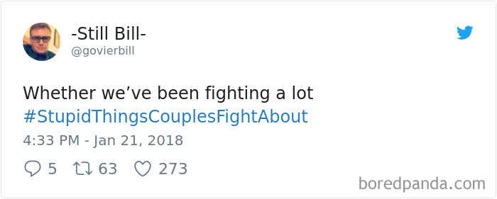 Stupid Things Couples Fight About
