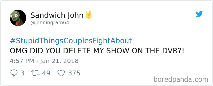 Stupid Things Couples Fight About