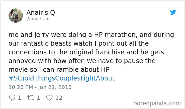 Stupid Things Couples Fight About