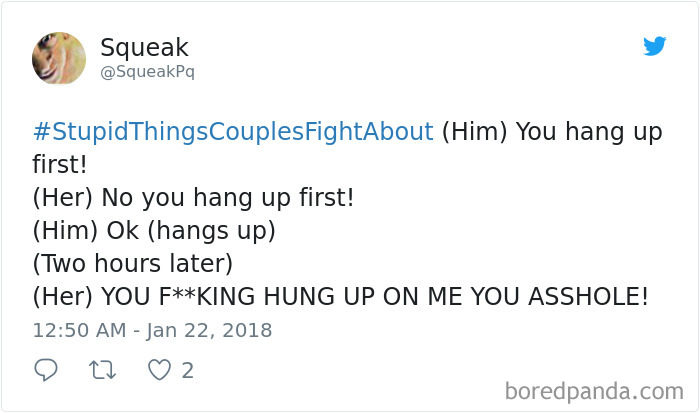 Stupid Things Couples Fight About