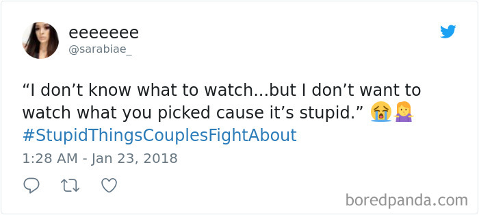 Stupid Things Couples Fight About