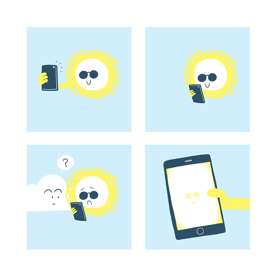 When The Sun Takes Selfie