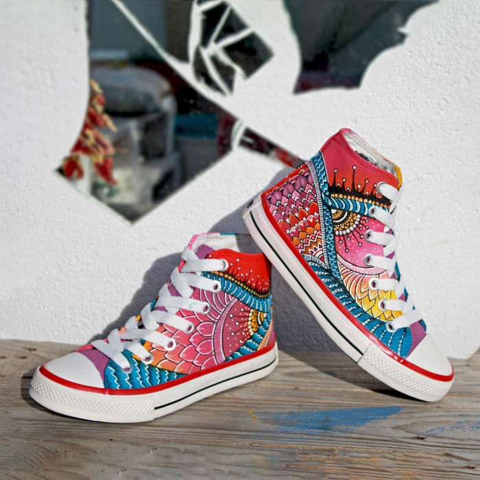 After Spending The Whole Weekend Painting I Came Up With These Shoes