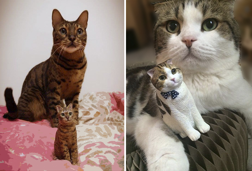 I Hand-Sculpt People's Cats To Immortalize Their Friendship