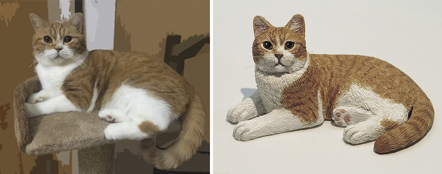 I Hand-Sculpt People's Cats To Immortalize Their Friendship I Hand-Sculpt People's Cats To Immortalize Their Friendship