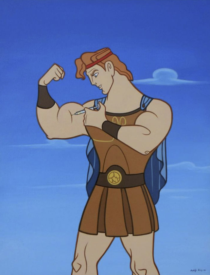 Artist Makes Disney Characters Struggle With The Reality Of Our Modern World And The Result Is Controversial