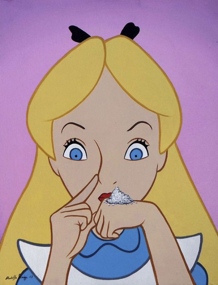 Artist Makes Disney Characters Struggle With The Reality Of Our Modern World And The Result Is Controversial