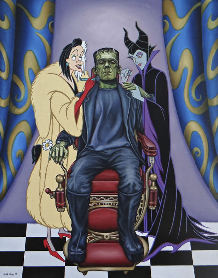 Artist Makes Disney Characters Struggle With The Reality Of Our Modern World And The Result Is Controversial