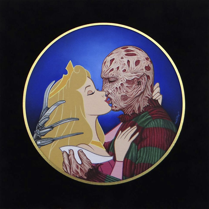 Artist Makes Disney Characters Struggle With The Reality Of Our Modern World And The Result Is Controversial