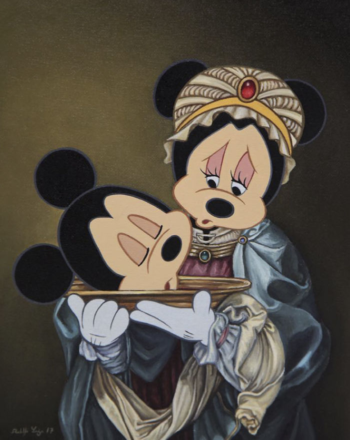 Artist Makes Disney Characters Struggle With The Reality Of Our Modern World And The Result Is Controversial