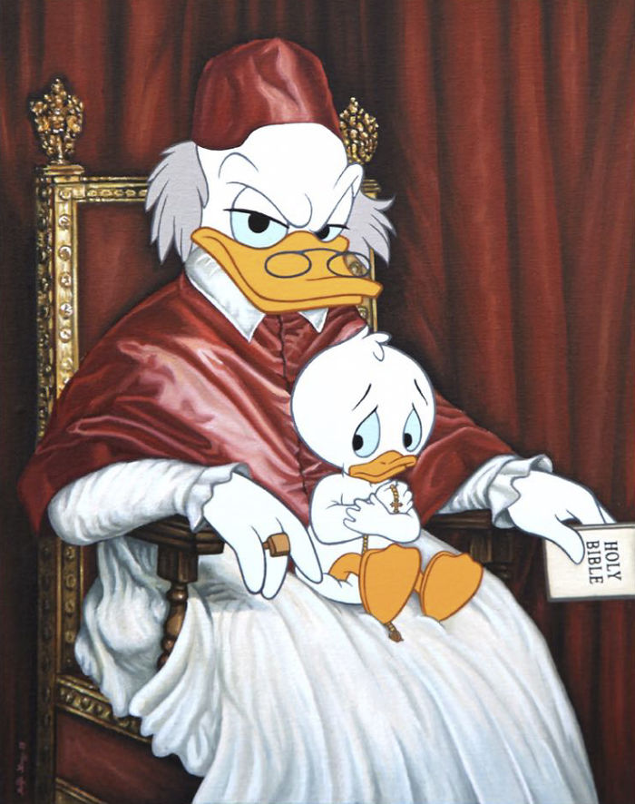 Artist Makes Disney Characters Struggle With The Reality Of Our Modern World And The Result Is Controversial