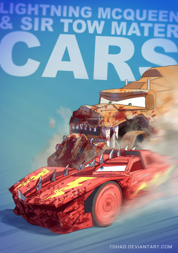 Artist Turns Characters Of Our Childhood As Bloody As Those Of Tarantino