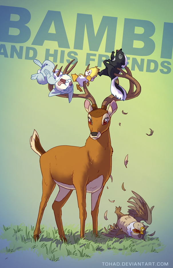 Artist Turns Characters Of Our Childhood As Bloody As Those Of Tarantino