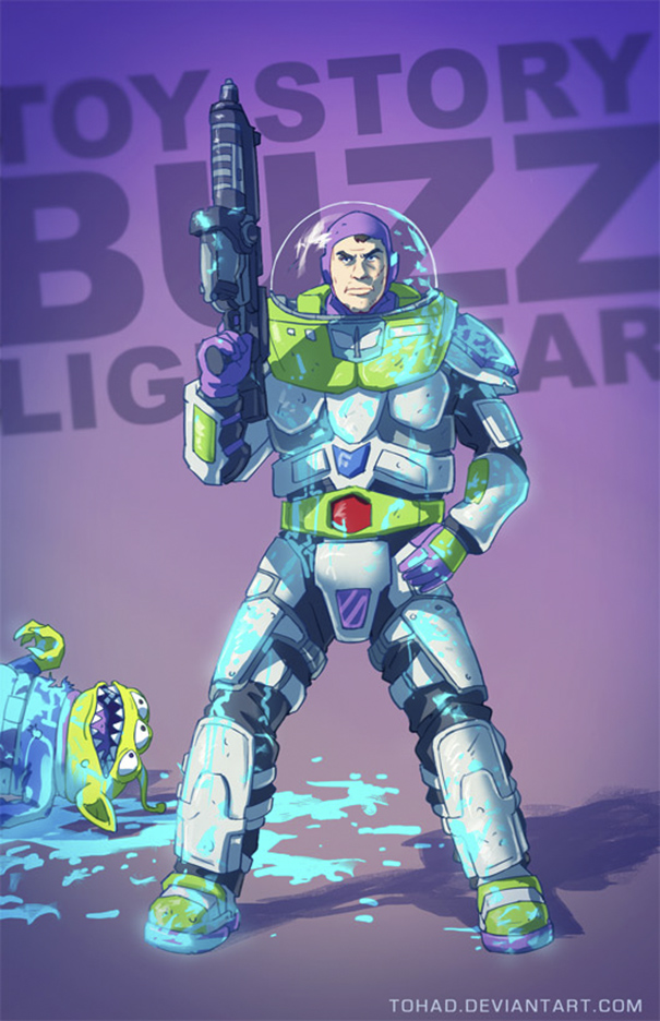 Artist Turns Characters Of Our Childhood As Bloody As Those Of Tarantino