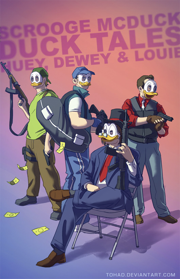 Artist Turns Characters Of Our Childhood As Bloody As Those Of Tarantino