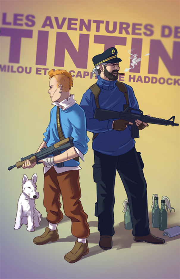 Artist Turns Characters Of Our Childhood As Bloody As Those Of Tarantino