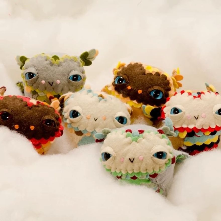 You Will Surely Want To Have A-Meet The Friendly Animals Made In Felt By The Artist Cat Rabbit