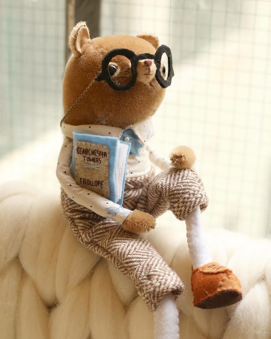 You Will Surely Want To Have A-Meet The Friendly Animals Made In Felt By The Artist Cat Rabbit