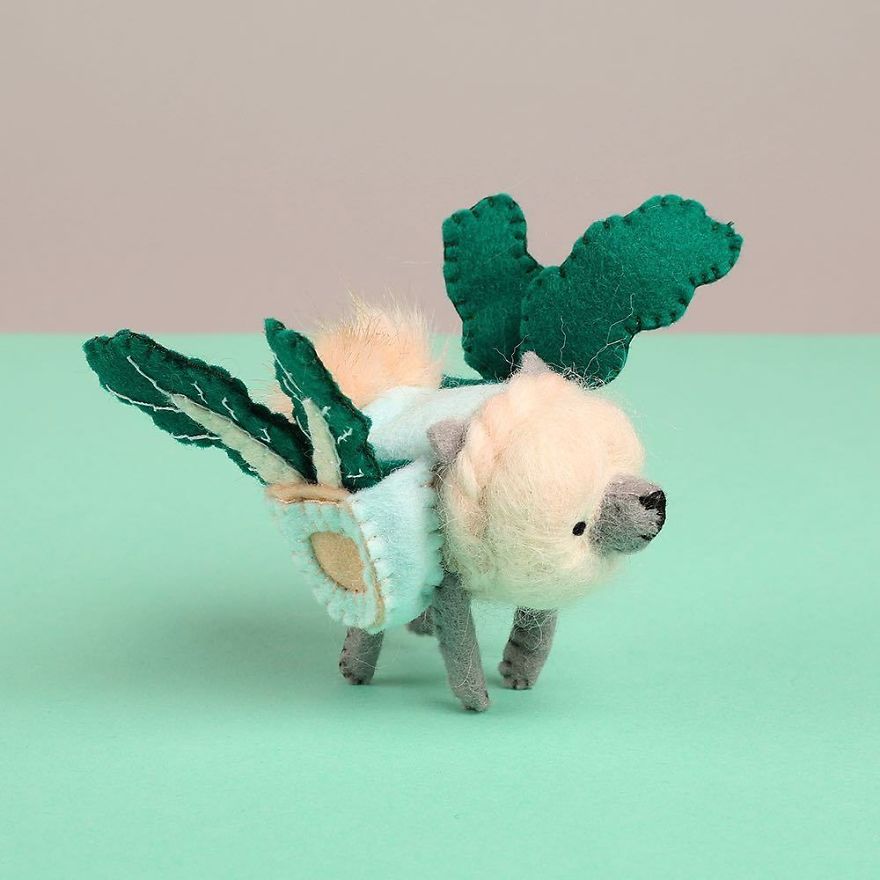 You Will Surely Want To Have A-Meet The Friendly Animals Made In Felt By The Artist Cat Rabbit