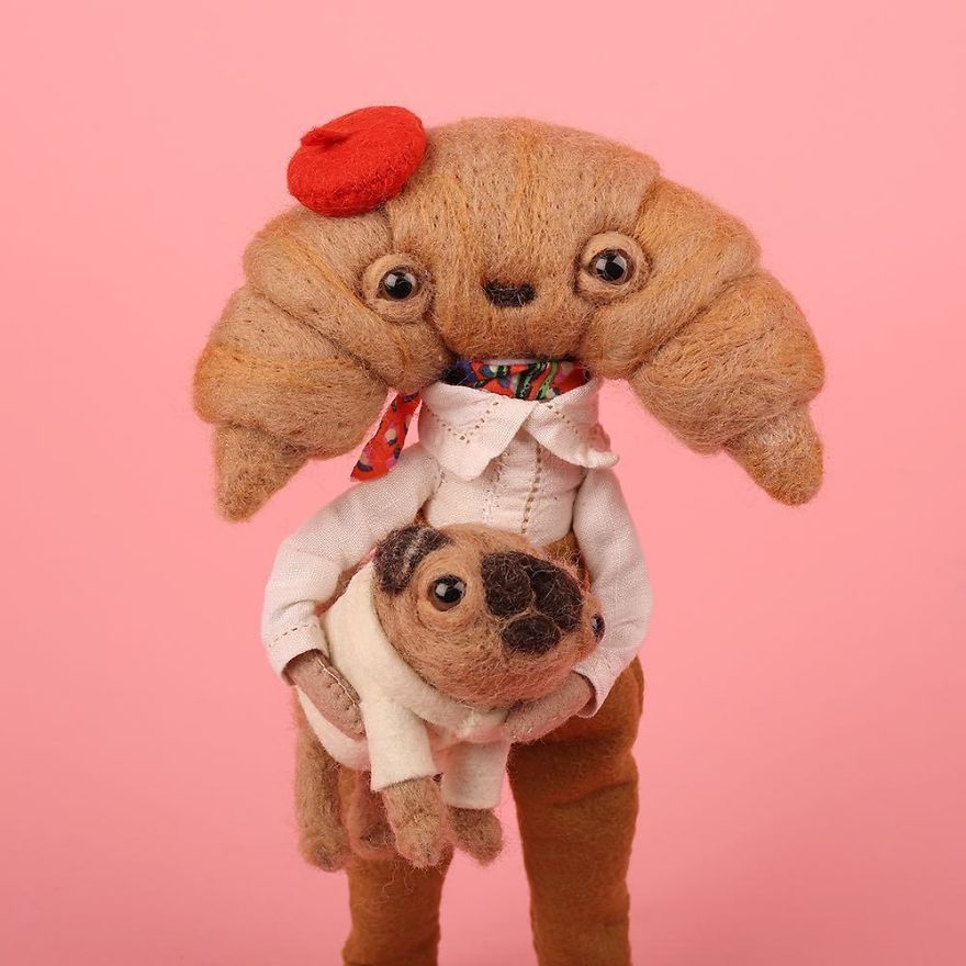 You Will Surely Want To Have A-Meet The Friendly Animals Made In Felt By The Artist Cat Rabbit