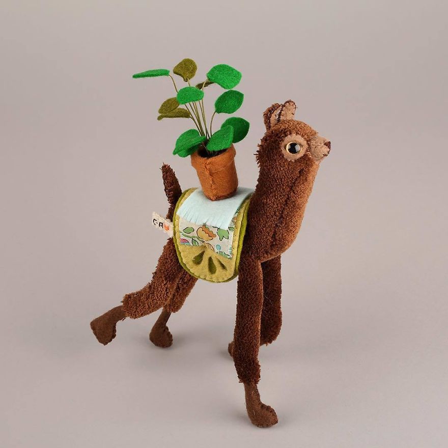 You Will Surely Want To Have A-Meet The Friendly Animals Made In Felt By The Artist Cat Rabbit