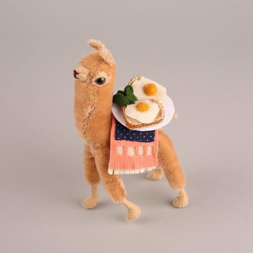 You Will Surely Want To Have A-Meet The Friendly Animals Made In Felt By The Artist Cat Rabbit