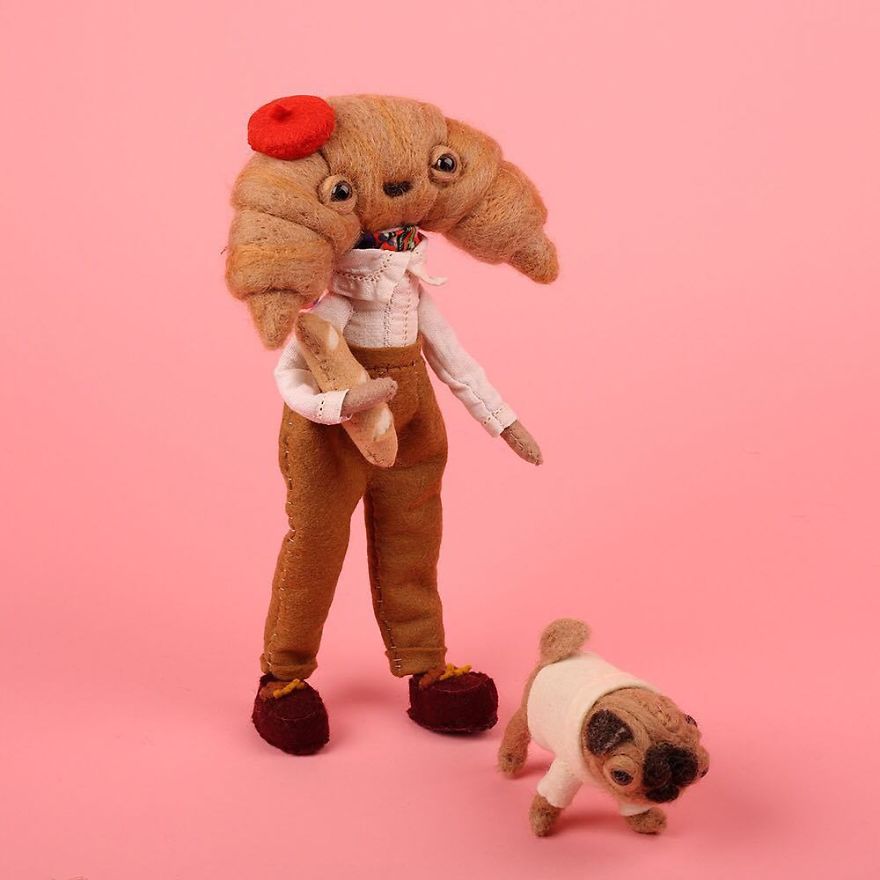 You Will Surely Want To Have A-Meet The Friendly Animals Made In Felt By The Artist Cat Rabbit