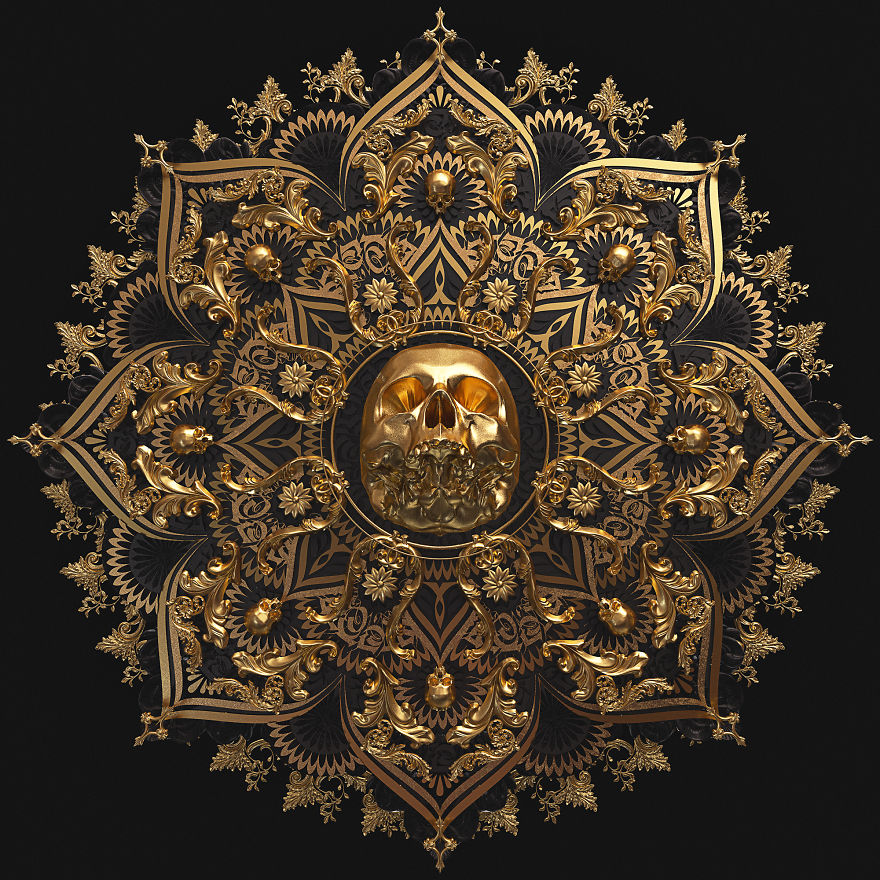 I Reimagined Traditional Mandala & Geometric Patterns As 3d Illustrations