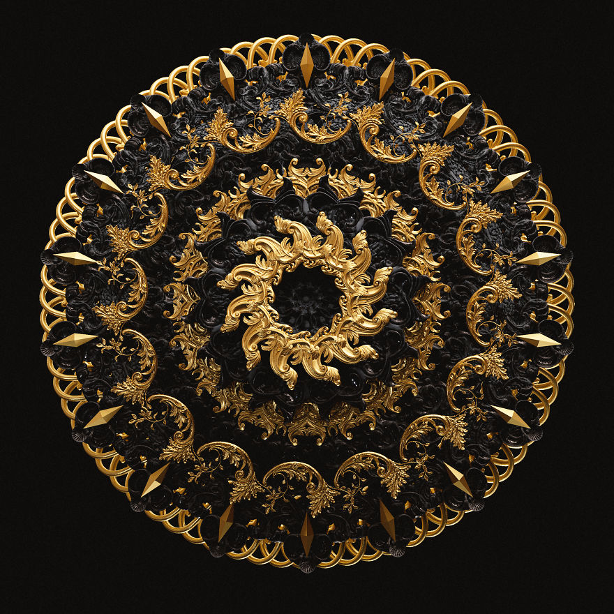 I Reimagined Traditional Mandala & Geometric Patterns As 3d Illustrations