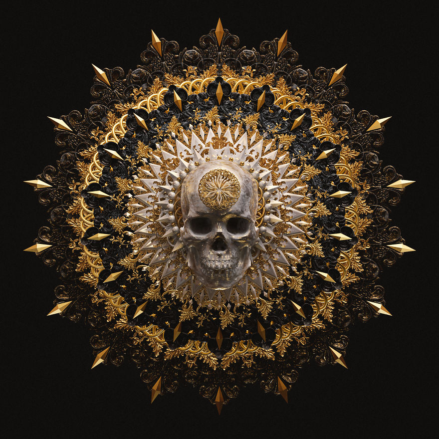 I Reimagined Traditional Mandala & Geometric Patterns As 3d Illustrations