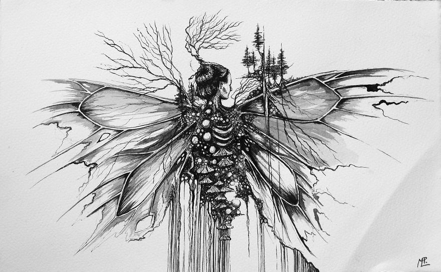 I Create Fantasy Illustration And Sculpture Inspired By Nature