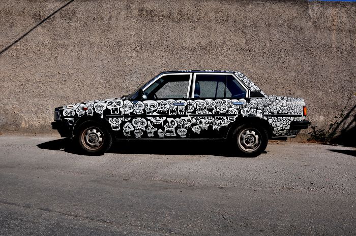 I Painted 1000 Skulls All Over My Car