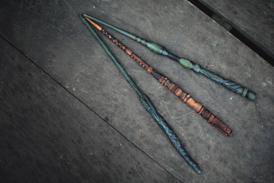 I Made My Own Harry Potter Wands, Because Apparently Wood Carving Is Fun!