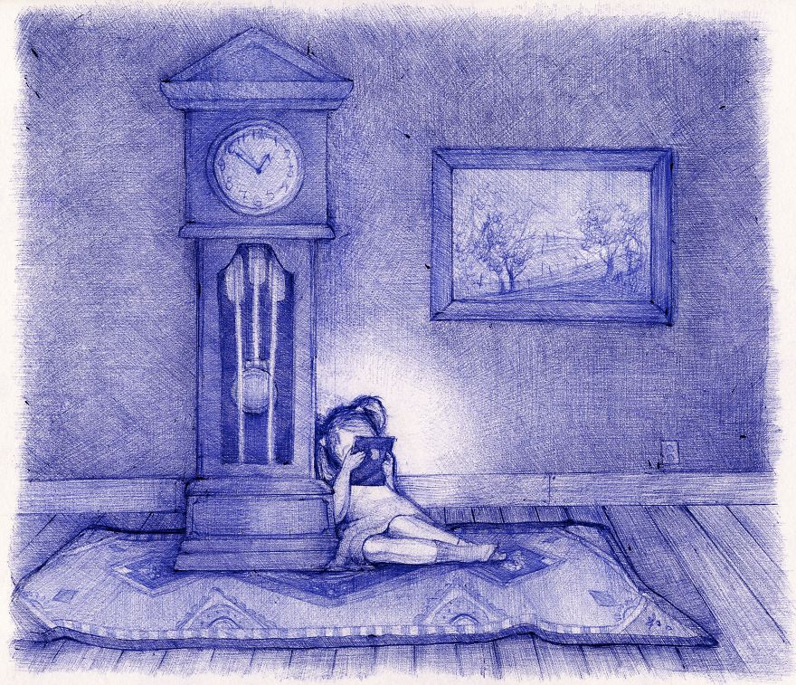 I'm Creating A Collection Of Little Vignettes With A Pen That Play With Our Relationship With Tech