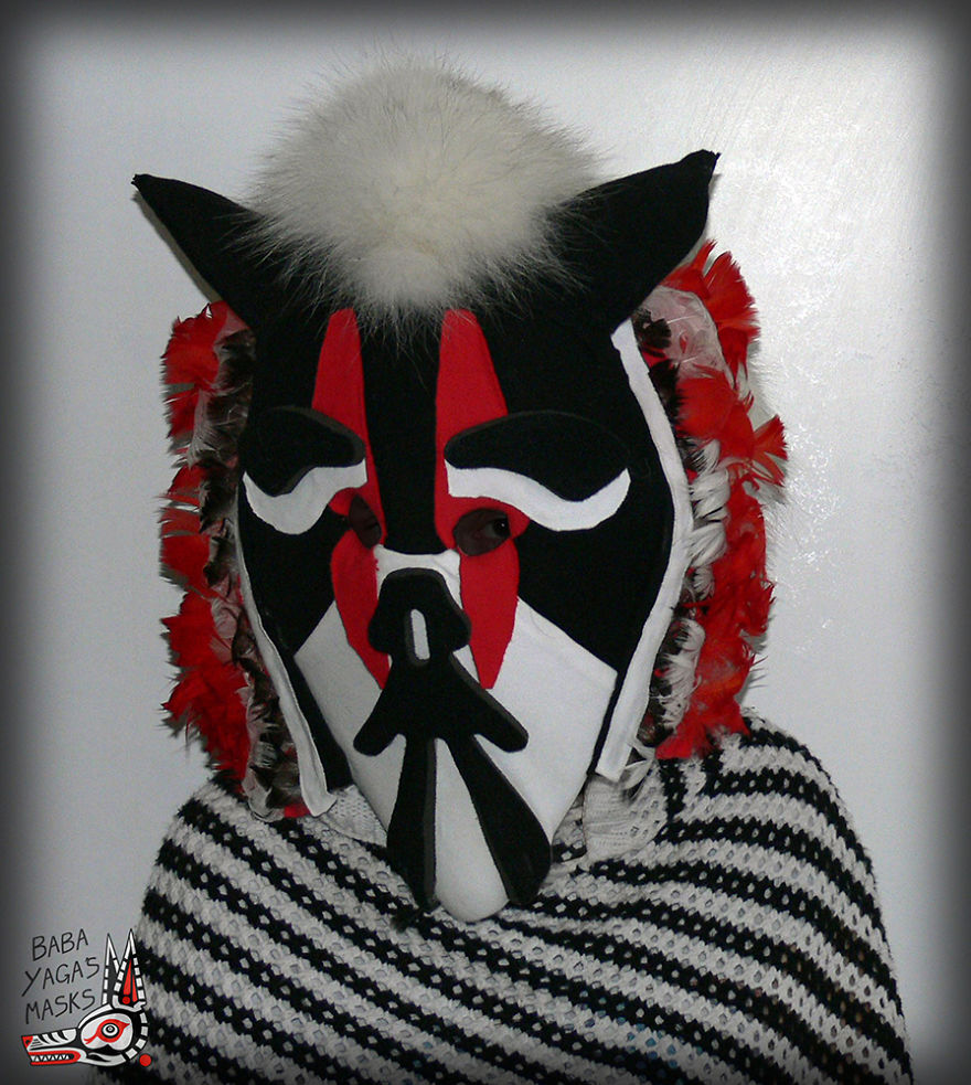 "Baba Yaga's Masks" Artist Creating Awesome Textile Masks For Everyone "Baba Yaga's Masks" Artist Creating Awesome Textile Masks For Everyone